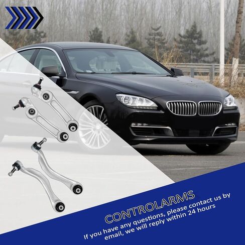 4 قطعة طقم ذراع التحكم السفلي الأمامي مع وصلة كروية متوافقة مع 2011-2016 BMW 528i 535D 535i 550i 640i 650i Active Hybrid5 in Kuwait