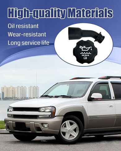 Engine Oil Filler Tube w/Cap Fit for Chevy Trailblazer Silverado Avalanche Suburban Cheyenne Avalanche for GMC Yukon Sierra for Buick Rainier for Cadillac Escalade 2003-2008 in Saudi Arabia