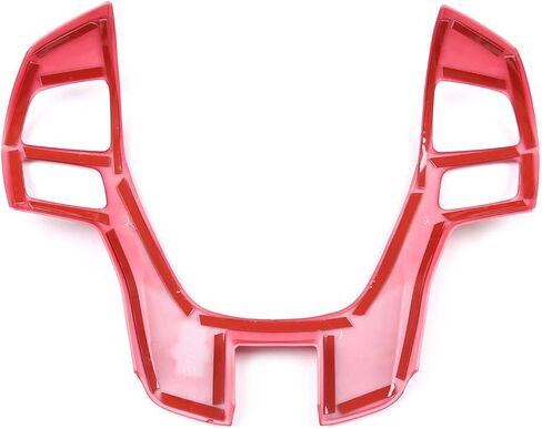 مناسب لسيارة Ford Ranger 2015-2021/Ford Everest غطاء حماية الإطار المزخرف للوحة التحكم المركزية، غطاء حافة التوجيه الداخلي (أحمر رياضي) in Kuwait
