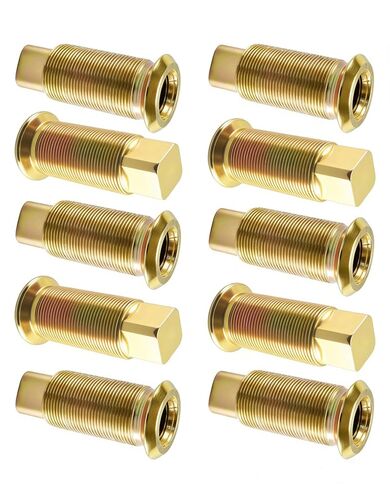 10 Pcs Wheel Inner Cap Nuts Fit for Vehicles Equipped with Stud-Piloted Wheel Systems, Replace M-133 M133 133029L E-7897L, Left Hand Stud Piloted, 3-1/16"L in Kuwait