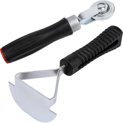 Hovom 2PCS Tire Repair Tools, Tire Compaction Roller & Inner Liner Scraper Tool Kit, Tires Patch Roller, Car Tires Patch Tool Kit for SUV Truck Motorcycle Bike, Universal Car Accessories in Saudi Arabia