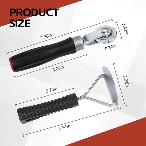 Hovom 2PCS Tire Repair Tools, Tire Compaction Roller & Inner Liner Scraper Tool Kit, Tires Patch Roller, Car Tires Patch Tool Kit for SUV Truck Motorcycle Bike, Universal Car Accessories in Saudi Arabia