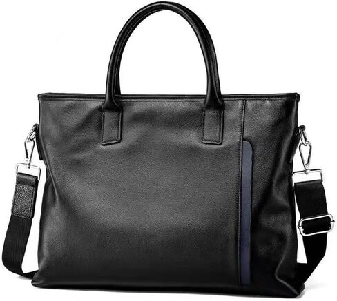 Briefcases for Men Men's Leather Briefcase Business Shoulder Bag Handbag for Business Travel Office in Kuwait