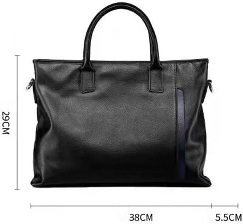 Briefcases for Men Men's Leather Briefcase Business Shoulder Bag Handbag for Business Travel Office in Kuwait