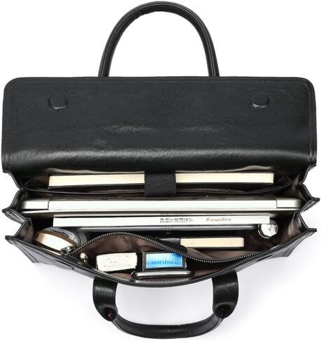 Briefcases for Men Men's Handbag Leather Business Briefcase Computer Bag for Business Travel Office in Saudi Arabia