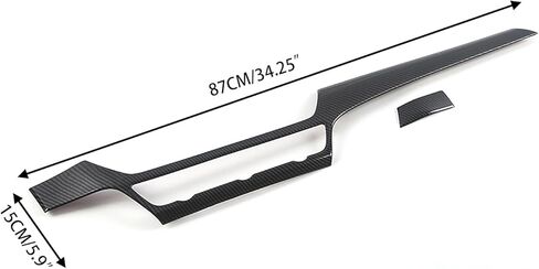 Car Accessories Fit for Honda Accord 10th Gen 2018-2022 Inner Dashboard Center Console AC Switch Button Panel Stripe Cover Trim (Carbon Fiber Style) ABS 2 PCS in Kuwait