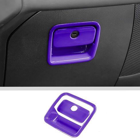 JWWY غطاء مقبض صندوق القفازات لسيارة Jeep Wrangler JL 2018-2025، لمسة ديكور داخلية لحجرة القفازات الجانبية للركاب، ABS قطعتان باللون الأزرق in Kuwait