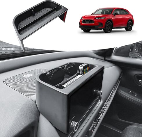 صينية تنظيم تخزين لوحة القيادة RUNROAD متوافقة مع ملحقات Honda HR-V 2023 2024 2025 2026، منظم وحدة التحكم المركزية لصندوق تخزين لوحة القيادة خلف الشاشة HR V لشاشة 7 بوصات/ 9 بوصات in Kuwait