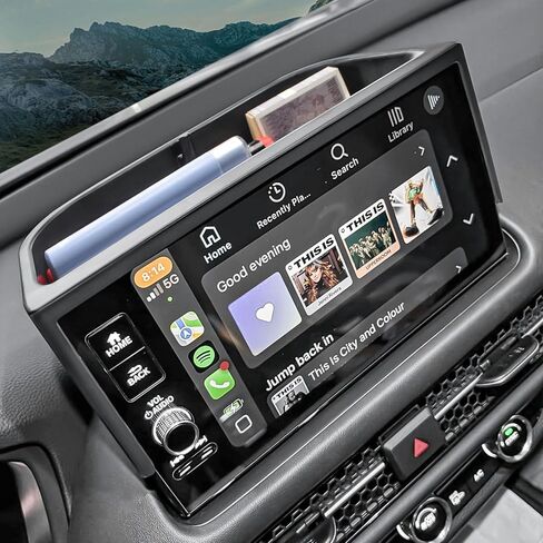 صينية تنظيم تخزين لوحة القيادة RUNROAD متوافقة مع ملحقات Honda HR-V 2023 2024 2025 2026، منظم وحدة التحكم المركزية لصندوق تخزين لوحة القيادة خلف الشاشة HR V لشاشة 7 بوصات/ 9 بوصات in Kuwait