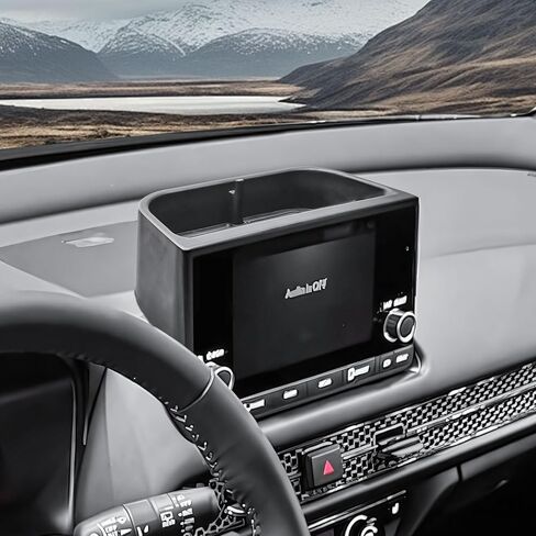 صينية تنظيم تخزين لوحة القيادة RUNROAD متوافقة مع ملحقات Honda HR-V 2023 2024 2025 2026، منظم وحدة التحكم المركزية لصندوق تخزين لوحة القيادة خلف الشاشة HR V لشاشة 7 بوصات/ 9 بوصات in Kuwait