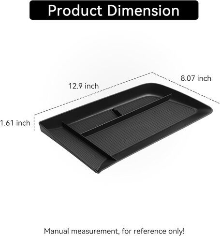 smabee Dashboard Screen Storage Box for Volkswagen VW Taos 2026 2022-2025 Center Console Display Box Hidden Tray Silicone Organizer Tray Behind ABS Car Accessories in Kuwait