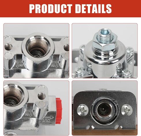 12-804 Fuel Pressure Regulator Carburetor with Gauge Kit Compatible with Holley and Edelbrock Carburetor, 1-4 PSI, 3/8in NPT Port, 1-In, 2-Out in Saudi Arabia