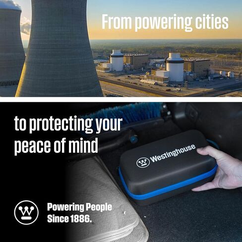 Westinghouse 2000A Portable Jump Starter & USB Power Bank - 12V Car Battery Booster Pack Jump Box for Up to 7.0L Gas & 5.0L Diesel Engines, Bright LED Flashlight, IP65 Rated Waterproof Housing in Kuwait