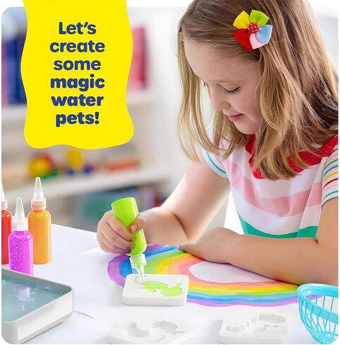 Magic Water Elf Toy Kit,12 Colors 3D DIY Water Gel Beads Kit with 14 Animal Molds,Complete Water Toy Set with Storage Box,Handmade STEM Craft Kits for Boys Girls Age 4+, Birthday Christmas Gift in Saudi Arabia