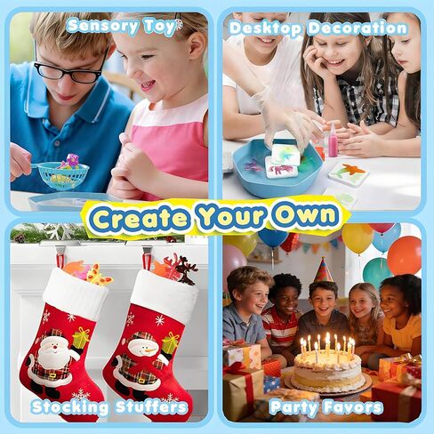 Magic Water Elf Toy Kit,12 Colors 3D DIY Water Gel Beads Kit with 14 Animal Molds,Complete Water Toy Set with Storage Box,Handmade STEM Craft Kits for Boys Girls Age 4+, Birthday Christmas Gift in Saudi Arabia