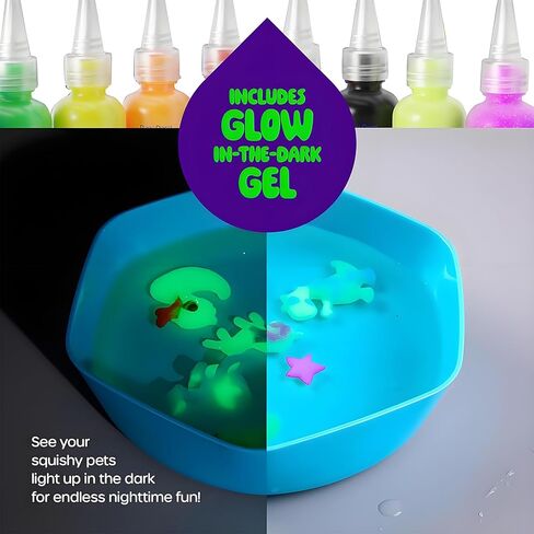 Magic Water Elf Toy Kit,12 Colors 3D DIY Water Gel Beads Kit with 14 Animal Molds,Complete Water Toy Set with Storage Box,Handmade STEM Craft Kits for Boys Girls Age 4+, Birthday Christmas Gift in Saudi Arabia
