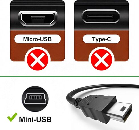 High Speed Mini-USB 2.0 Charging & Sync Cable Replacement for FOXWELL NT201, NT301, NT301 Plus, NT510, NT604, NT624, NT630 OBD2 Diagnostic Scanner - 2.6ft/80cm in Saudi Arabia