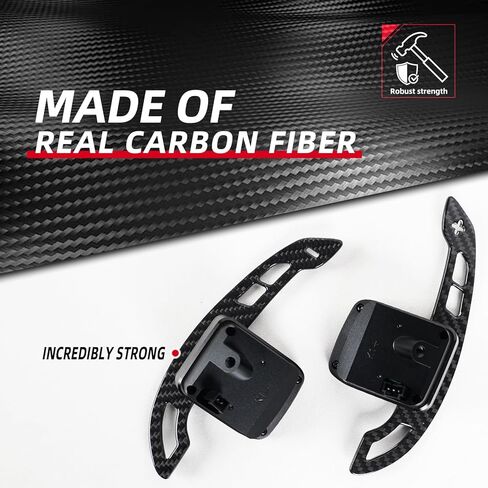 Magnetic Carbon Fiber Steering Wheel Paddle Shifters Extension for Chevrolet Camaro 2016-2024, for Chevy C7 Corvette 2014-2019(Glossy, Magnetic,Replacement) in Saudi Arabia
