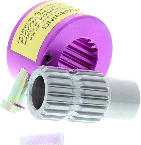 Aluminum Quick Release Steering Wheel Hub, 3/4 Inch Splined, Push Button Release, Billet Aluminum with Steel Sleeve, Purple Anodized Finish, Easy Removal for Race Cars in Saudi Arabia