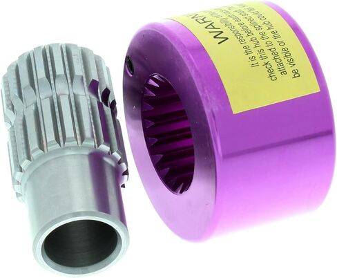 Aluminum Quick Release Steering Wheel Hub, 3/4 Inch Splined, Push Button Release, Billet Aluminum with Steel Sleeve, Purple Anodized Finish, Easy Removal for Race Cars in Saudi Arabia
