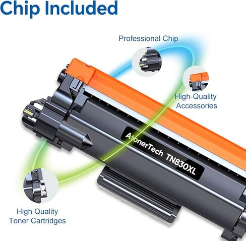 TN830 / TN830XL High Yield Toner Cartridges Replacement for Brother TN830XL TN830 830XL Toner Cartridge with DCP-L2640DW HL-L2460DW HL-L2405W MFC-L2820DW Printer | 4-Pack Ink in Saudi Arabia