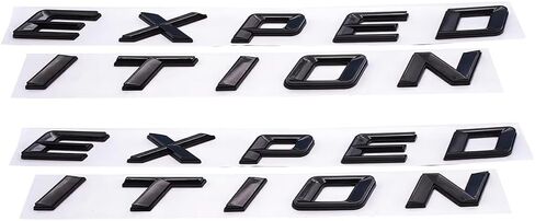 2pcs Front Hood Expedition Letters Emblem Badge Nameplate Compatible with 2018-2022 Expedition (Matte Black) in Kuwait