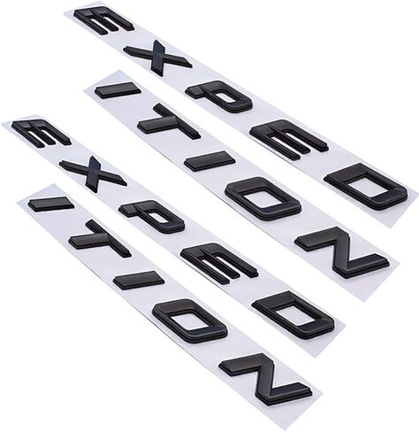 2pcs Front Hood Expedition Letters Emblem Badge Nameplate Compatible with 2018-2022 Expedition (Matte Black) in Kuwait