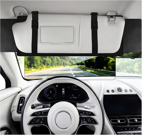 Sun Visor Extender for Car, Polarized Sun Glare Visor Extension, Universal Fit Auto Sunshade Blocker for UV Protection, Easy to Install in Saudi Arabia