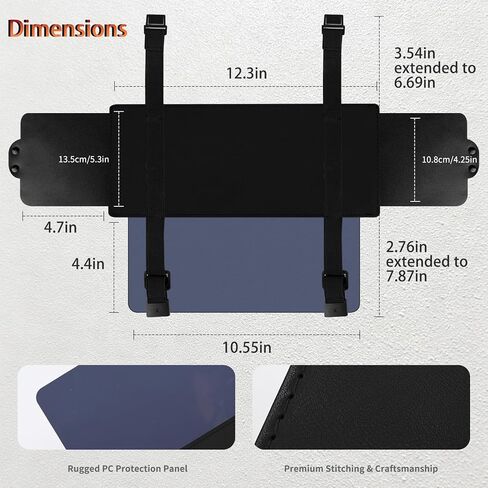 Sun Visor Extender for Car, Polarized Sun Glare Visor Extension, Universal Fit Auto Sunshade Blocker for UV Protection, Easy to Install in Saudi Arabia