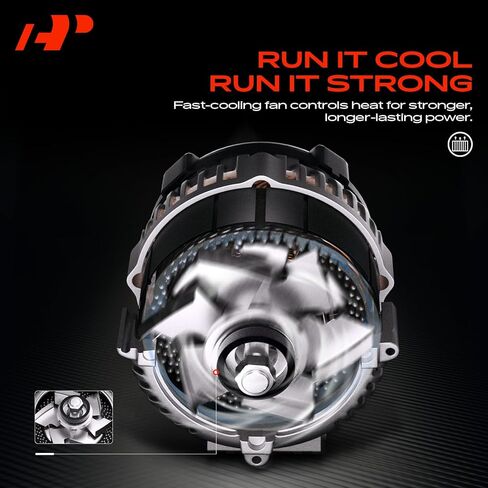 A-Premium Alternator Compatible with Mini Cooper 2011-2015, Cooper Countryman 2011-2016, Cooper Paceman 2013-2016, 1.6L, 12V 150A 6-Groove Clutch Pulley Clockwise in Kuwait