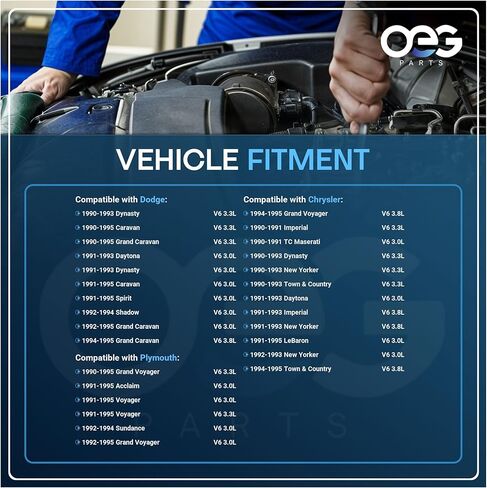 OEG Parts New 90A Alternator Compatible With Dodge Dynasty Daytona 3.0L 1991-93, Caravan 3.3L 1990-1995, 3.0L 91-95; Compatible With Chrysler New Yorker Imperial 3.8L 91-93 10463818 AL6509N in Kuwait
