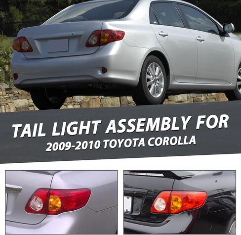 Outer Rear Brake Tail Light Fit for 2009 2010 Toyota Corolla Right Rear Light Passenger Side 8155002460 TO2801175 in Saudi Arabia