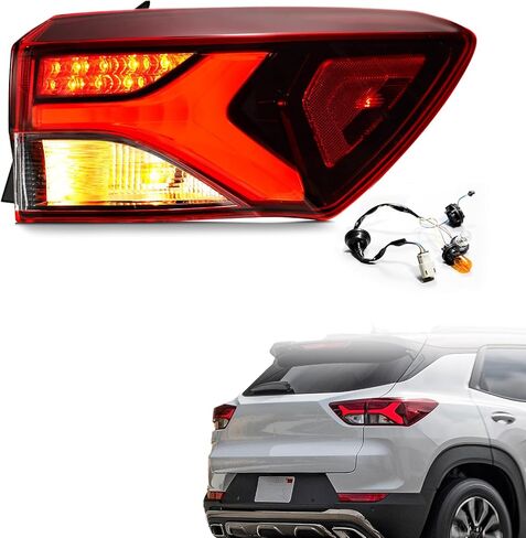 Led Tail Light Assembly Compatible with 2021 2022 2023 Chevy Trailblazer ACTIV/RS Taillights LED Type Rear Taillamp Assy Outer with Bulbs, Right Passenger Side, OEM: GM2805148 42825753 in Saudi Arabia