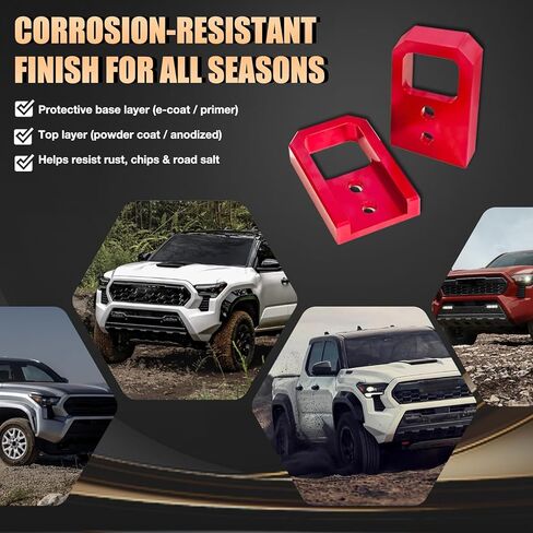 Tow Hooks (2-Pack) Compatible with Toyota Tacoma 2024-2026 (4th Gen) / Compatible with 4Runner2025-2026 /Compatible with Land Cruiser 250 Front Recovery Points 2024-2025 in Saudi Arabia
