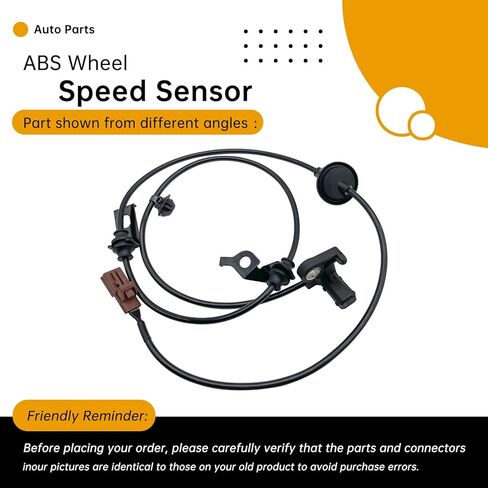 Rear Left ABS Wheel Speed Sensor Compatible with Ford Fusion 2006-2012, Lincoln MKZ 2007-2012, Zephyr 2006, Mercury Milan 2006-2011 (2.3L-3.5L L4/V6) – Replaces 6E5Z2C187AA, AE5Z2C182C in Saudi Arabia