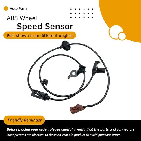 Rear Left ABS Wheel Speed Sensor Compatible with Ford Fusion 2006-2012, Lincoln MKZ 2007-2012, Zephyr 2006, Mercury Milan 2006-2011 (2.3L-3.5L L4/V6) – Replaces 6E5Z2C187AA, AE5Z2C182C in Saudi Arabia