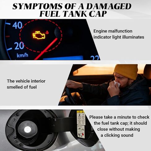 8U5Z-9C268-B Fuel Tank Cap, Locking Fuel Cap Compatible with Ford F-150 F150 Explorer Escape Fusion Focus Edge Mustang Taurus Expedition, Lincoln MKS MKT MKX MKZ Navigator, Mercury Milan in Saudi Arabia