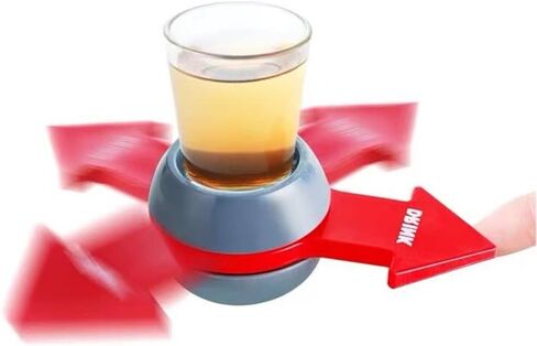 Yun River Spin The Shot – Fun Party Drinking Game, Shot Spinner,Includes 2 Ounce Shot Glass in Saudi Arabia