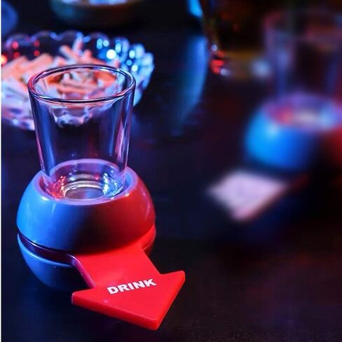 Yun River Spin The Shot – Fun Party Drinking Game, Shot Spinner,Includes 2 Ounce Shot Glass in Saudi Arabia