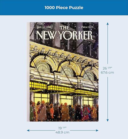 New York Puzzle Company - New Yorker Music Hall - 1000 Piece Jigsaw Puzzle for Adults by Roxie Munro in Saudi Arabia