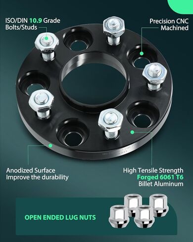 SCITOO 2Pcs 5x4.5 Wheel Spacers 15mm Bore 67.1mm Studs 12X1.5 5Lug Wheel Spacers Fit for Mazda 3 2004-2021, 3 Sport 2012-2014, 5 2006-2015, 6 2003-2020, 626 1994-2002, CX-5 2013-2022 in Kuwait
