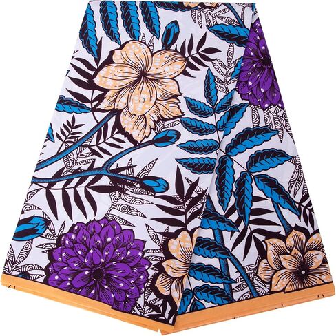African Fabric 6Yards Polyester Ankara Print Fabric for Sewing DIY Craft Projects Party Dress in Saudi Arabia