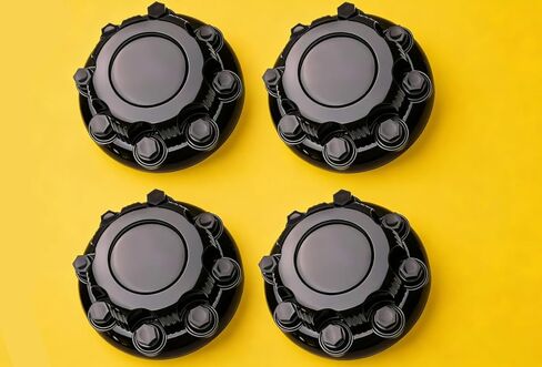 4Pcs Chrome Wheel Center Caps 8 Lugs Compatible with 1998-2013 Chevy Silverado Avalanche Suburban&for GMC Sierra Yukon 1500 2500 3500 16" Rim Hub Cover Replace OEM (Gloss Black) in Kuwait