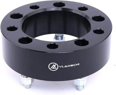 محولات عجلات سوداء مزورة 5x127 إلى 5x120 مقاس 2 بوصة مع مسامير 14x1.5 متوافقة مع Jeep 5 Lug 5x5 لعام 2019+ Wrangler JL JLU Gladiator JT | 2011+ جراند شيروكي WK2 دورانجو - عبوة من 4 قطع in Kuwait