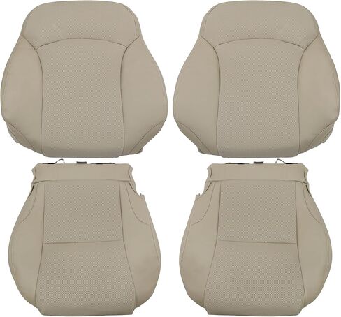 Driver & Passenger Bottom & Top Lean Back Leather Replacement Seat Covers Black Compatible with Lexus IS250 IS350 2006 2007 2008 2009 2010 2011 2012 2013 in Saudi Arabia