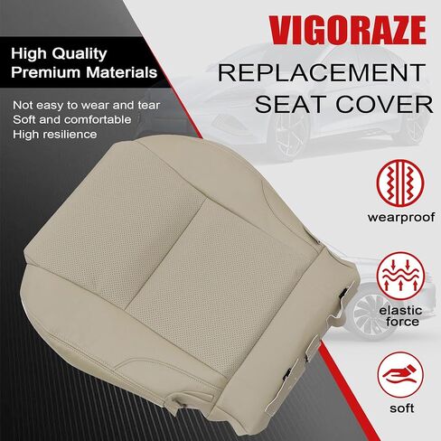 Driver & Passenger Bottom & Top Lean Back Leather Replacement Seat Covers Black Compatible with Lexus IS250 IS350 2006 2007 2008 2009 2010 2011 2012 2013 in Saudi Arabia