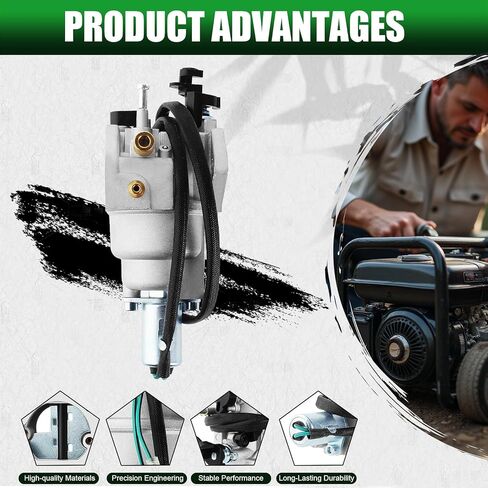 Carburetor Compatible with Westinghouse WGen9500DF 9500DF 12500DF Generators Gasoline Propane Dual Fuel in Kuwait