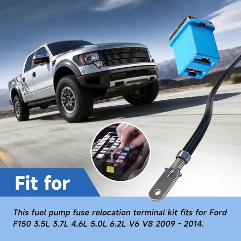 Fuel Pump Fuse Relocation Terminal Repair Kit with 2 Extra Tubes,Replace EL3Z-14293-A 926-034, Compatible with Ford F150 2009-2014 3.5L 3.7L 4.6L 5.0L 6.2L V6 V8 in Saudi Arabia