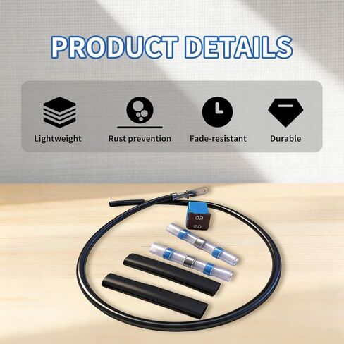 Fuel Pump Fuse Relocation Terminal Repair Kit with 2 Extra Tubes,Replace EL3Z-14293-A 926-034, Compatible with Ford F150 2009-2014 3.5L 3.7L 4.6L 5.0L 6.2L V6 V8 in Saudi Arabia