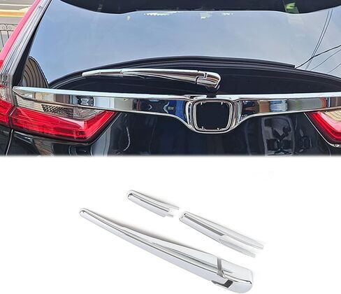 Car Accessories Compatible with Honda CR-V CRV 2017 2018 2019 2020 2021 2022 Chrome Rear Wiper Strip Molding Cover Trims ABS in Saudi Arabia